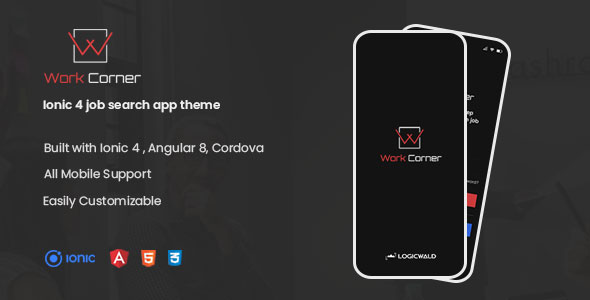 Download Work Corner – Ionic 4 job search app theme Nulled 
