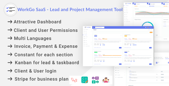 Download WorkGo SaaS – Lead and Project Management Tool Nulled 
