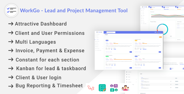 Download WorkGo – Lead and Project Management Tool Nulled 