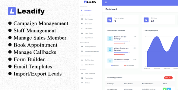 Download Leadify – Lead & Call Center CRM Nulled 