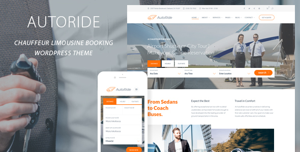 Download AutoRide – Chauffeur Booking WordPress Theme Nulled 