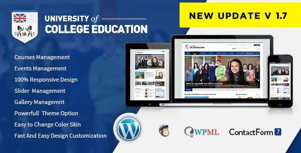 Download University | Education Responsive WordPress Theme Nulled 