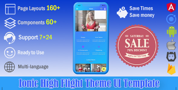 Download High Flight | Ionic 4 UI Theme / Template App | Starter App Nulled 