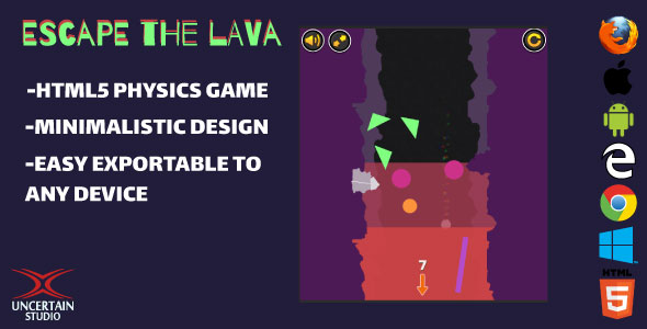 Download Escape The Lava – HTML5 Game Nulled 