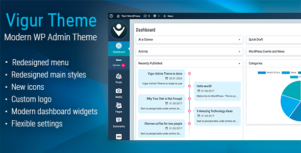 Download Vigur Theme – WordPress Admin Theme Nulled 