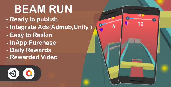 Download Beam Run 3D Complete Game (Unity+Admob) Nulled 