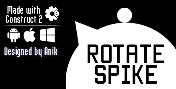 Download Rotate Spike – HTML5 Game (CAPX) Nulled 