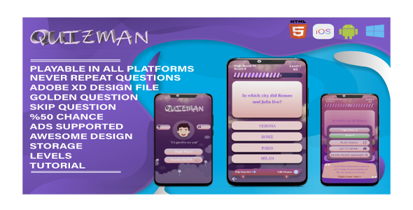Download Quiz Storm- HTML5 Game Nulled 