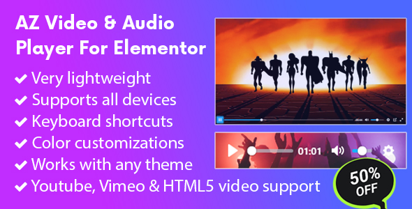 Download AZ Video and Audio Player Addon for Elementor Nulled 