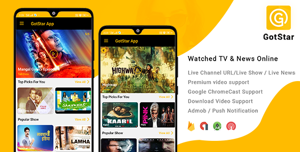 Download GotStar – iOS Live TV – Live Streaming – Web Series, Movies, Live Cricket – Online News Nulled 