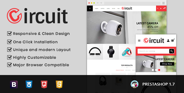 Download Circuit – Electronic Store Prestashop 1.7 Responsive Theme Nulled 