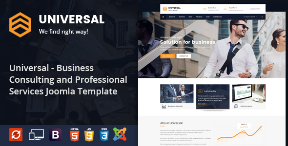 Download Universal – Responsive Consulting Business Joomla Template Nulled 
