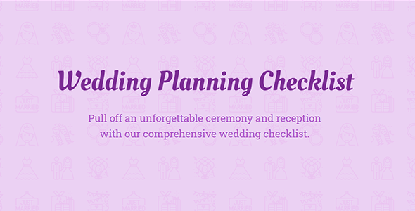 Download Wedding Checklist — JavaScript Template (plugin) for Wedding websites Nulled 