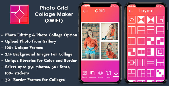 Download Collage Maker for IOS – Photo Editor (SWIFT) Nulled 