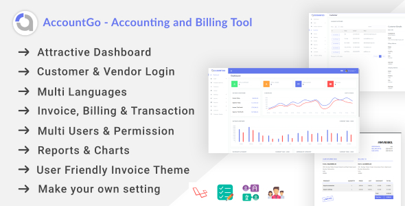 Download AccountGo – Accounting and Billing Tool Nulled 
