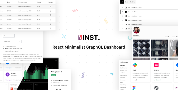 Download Inst – React Minimalist GraphQL Dashboard Nulled 