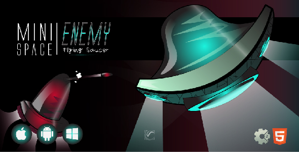 Download Enemy Flying Saucer • HTML5 + C2 Game • Mini Space Series Nulled 