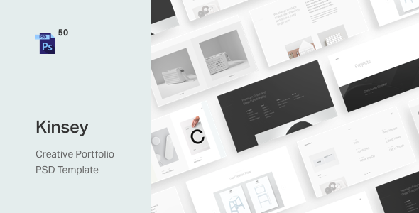 Download Kinsey – Creative Portfolio PSD Template Nulled 