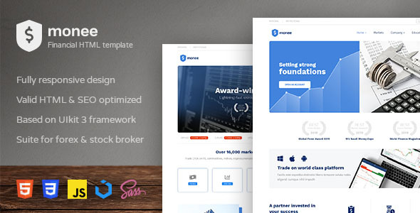 Download Monee – Forex and Stock Broker HTML Template Nulled 