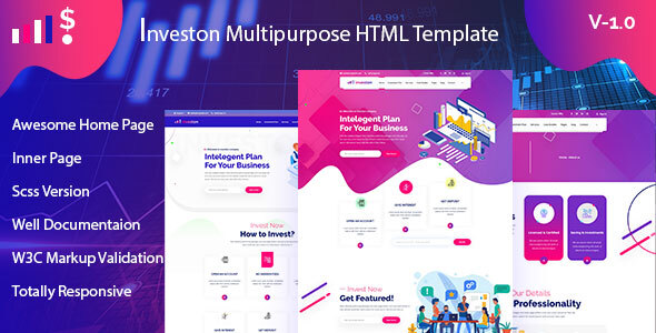 Download Investon – Multipurpose Business HTML Template Nulled 