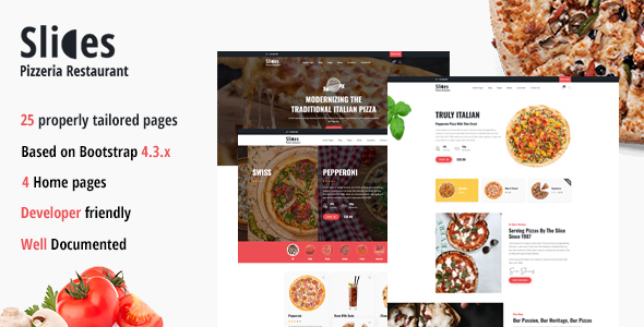 Download Slices – Pizza Restaurant HTML Template Nulled 