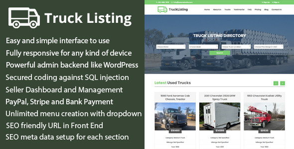 Download Trucklisting – Truck Listing Multi-Vendor Directory CMS Nulled 