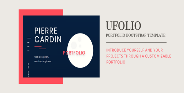 Download UFOLIO – portfolio bootstrap template Nulled 