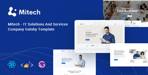 [Download] Mitech – IT Solutions And Services Company React Gatsby Template 