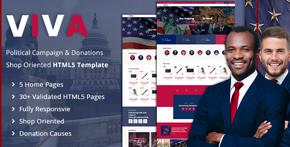 Download Viva | Political Election Campaign HMTL5 Template Nulled 