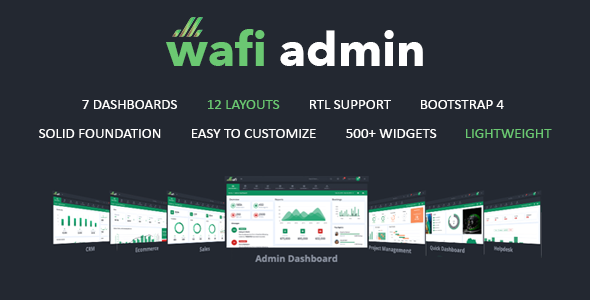 Download Wafi – Responsive Admin Dashboard Template + RTL Nulled 