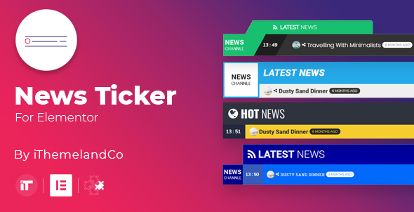 Download News Ticker For Elementor Nulled 