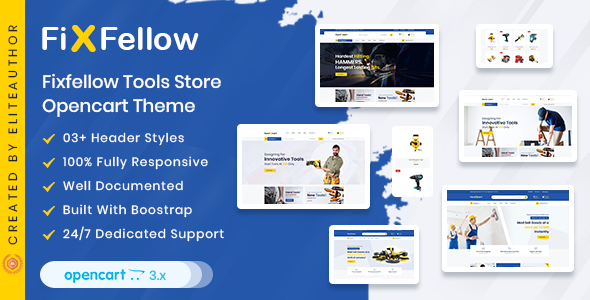 Download Fixfellow – Tools Store OpenCart Theme Nulled 
