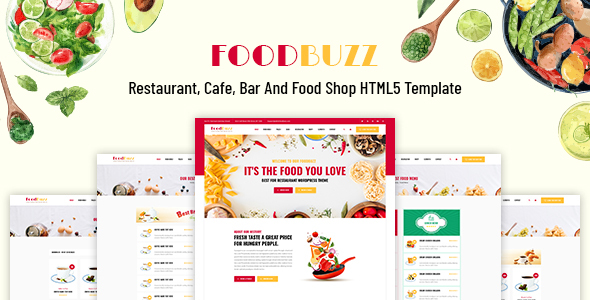 Download FoodBuzz-Restaurant, Cafe, Bar and Food shop HTML Template Nulled 