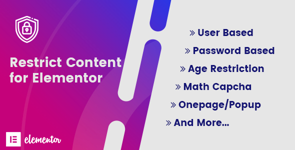 Download Restrict Content for Elementor Nulled 
