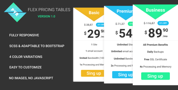 Download PYR – Responsive Pricing Table Nulled 