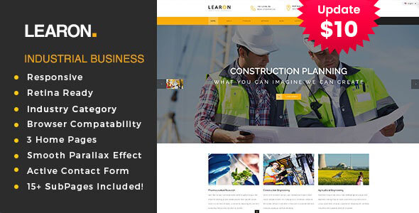 [Download] Learon – Factory & Industrial Business Template 