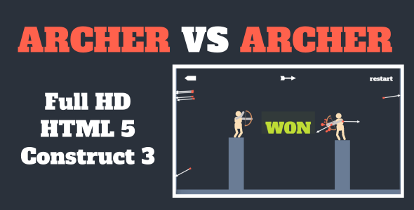Download Archer VS Archer – HTML5 Game (Construct3) Nulled 
