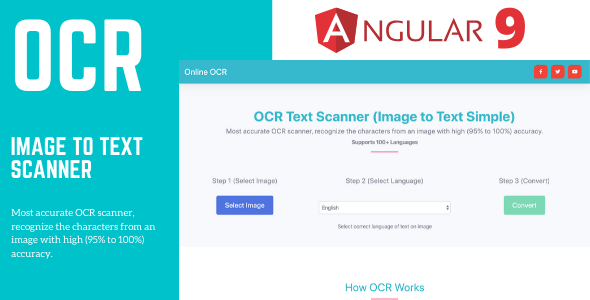 Download OCR (Image to Text Converter) Angular 9 Full Application Nulled 