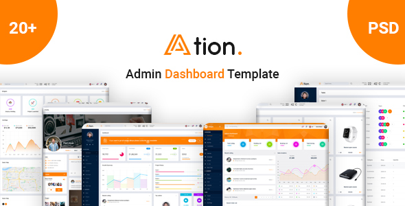 Download Ation – Admin Dashboard PSD Template Nulled 