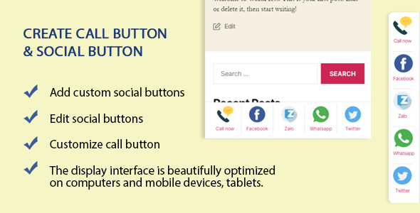 Download Create custom call buttons and social networks Nulled 