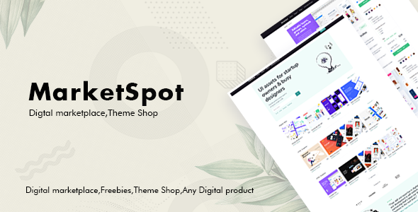 Nulled Marketspot – Digital Marketplace Template for Creative Shops free download