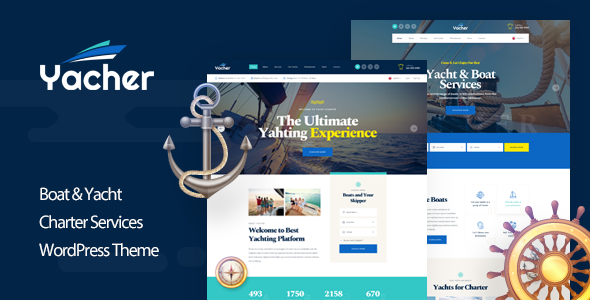 Download Yacher – Yacht Charter Services WordPress Theme Nulled 