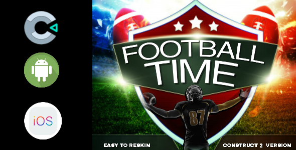 Download Football Time Construct 2 CAPX Game Nulled 