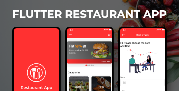 Download Flutter Restaurant App Nulled 