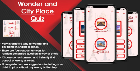 Download Wonder and City Place Quiz IOS (SWIFT) Nulled 