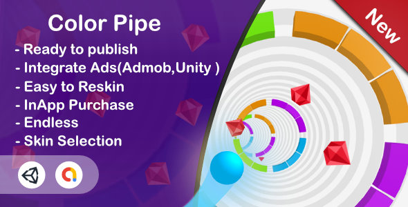 Download Color Pipe -Ultra Casual (Unity Complete+Admob+InApp ) Nulled 