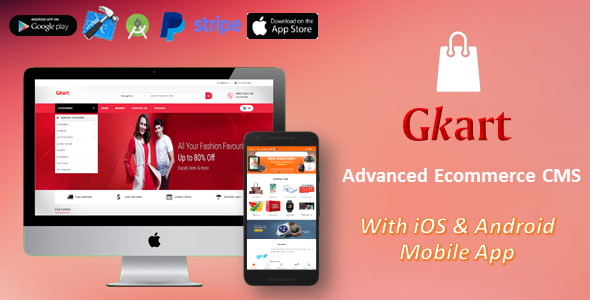 Download Gkart – Ecommerce CMS with Mobile App for iOS & Android and admin panel Nulled 