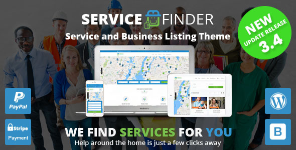 Download Service Finder – Provider and Business Listing WordPress Theme Nulled 