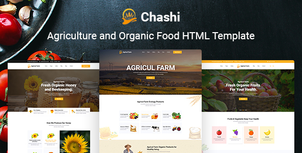 Download Chashi – Agriculture & Organic Food HTML Template Nulled 