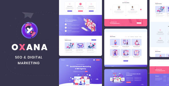 Download Oxana – SEO & Digital Marketing HTML Template Nulled 